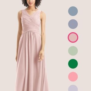 Azazie Ameila Dusty Rose Bridesmaid Dress Size A8